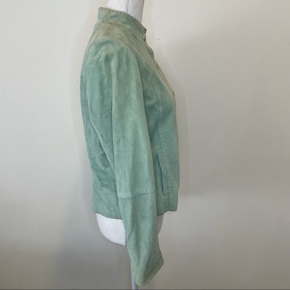 ST. JOHN Goat Suede Jacket - Picture 5 of 16